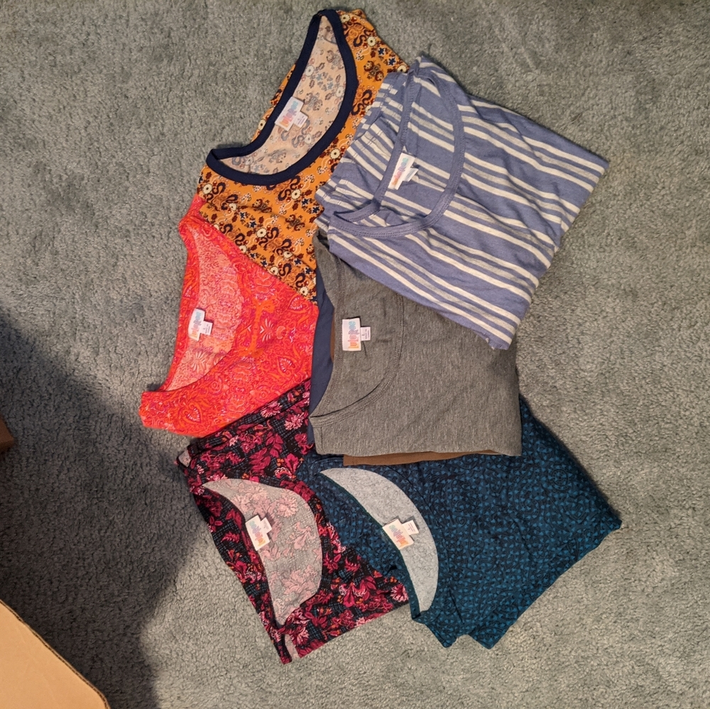 Six Pack Julia LuLaRoe Dresses, Large